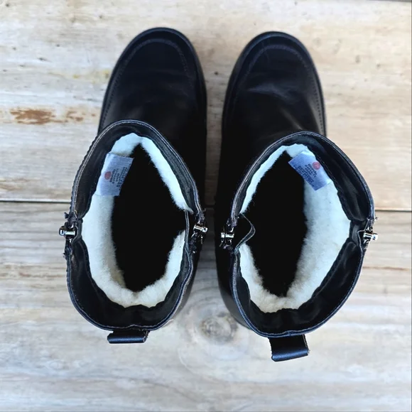 ✨️Blondo NEW Alessa Black Leather, Aqua Protect, Insulated Winter Bootie. 9WW - Picture 10 of 15
